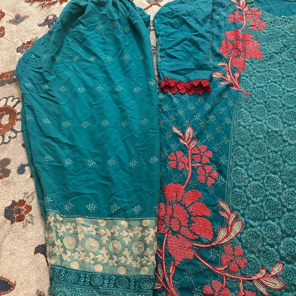 Winter 2 piece Pakistani dress salwar kameez xl embodied - Picture 6 of 7